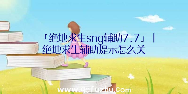 「绝地求生sng辅助7.7」|绝地求生辅助提示怎么关